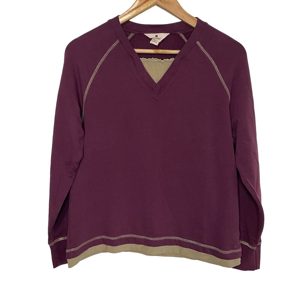 Woolrich Purple Long Sleeve S Womens Casual Color Pop Seams Lightweight